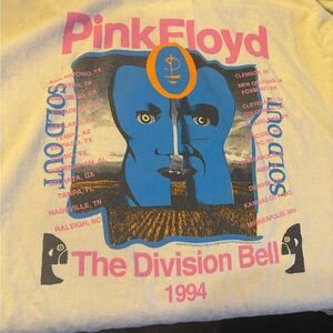 Pink Floyd Yellow and Blue Graphic Tee
